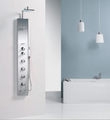 Alva Spa Duschpaneel 22,3 x 177cm Thermostat, Weiá - AQARSPDP1W