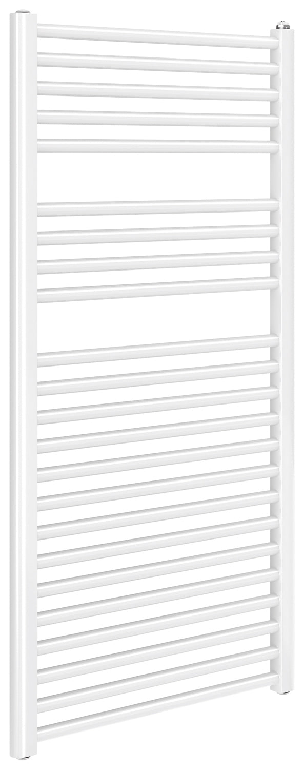 ALVA Una 1.0 Badheizkörper gebogen weiß rein elektrisch, 175x60cm, 1000W - AQBHK175GEL.1