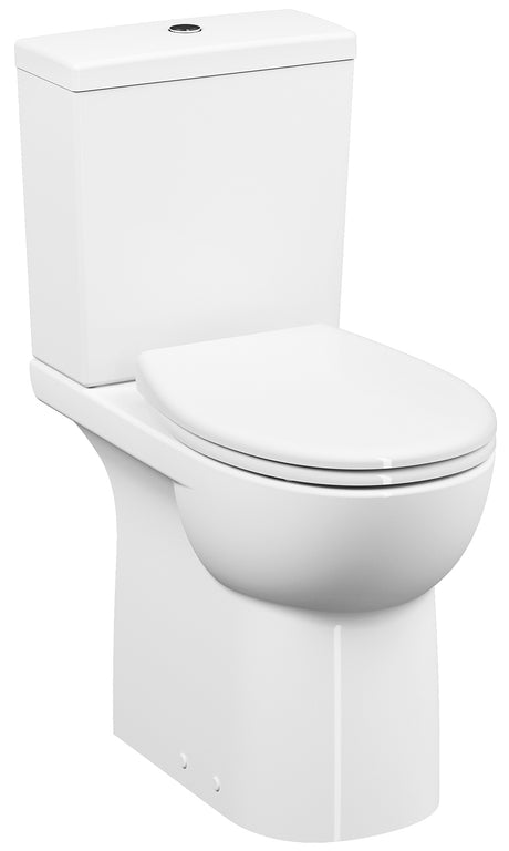 Alva Idea Kombi-Stand-WC Tiefsp. Barrieref., Sitzh. 46cm, spülrandl.,Weiß - AQBFIDWCTUS