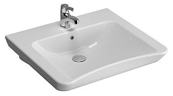 Alva Idea Waschtisch Keramik Barrieref., 60x54,5cm, oh. Überlauf,Weiß - AQBFIDWTK60OU