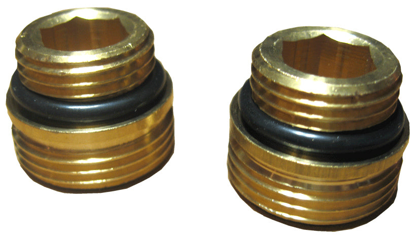 Alva Anschlussnippel 1/2x3/4" blank flachdichtend mit O-Ring, per Paar - ALANP3/4.1/2