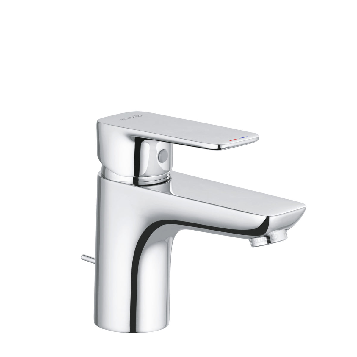 KLUDI Kludi Pure&Style WT-Einhandmischer 75 DN15 mit Ablaufgarnitur   – 403820575