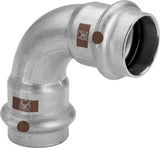 VIEGA Viega Bogen 90 Grad mit SC Temponox 1716 in 22mm Stahl nichtrostend  – 809 652
