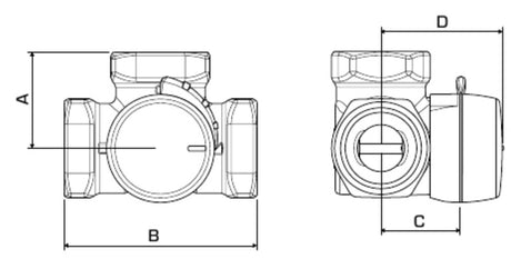 Alva 3-Weg-Mischer Type VRG131 11/4" IG DN32 Kvs 16 - ALBE11601200
