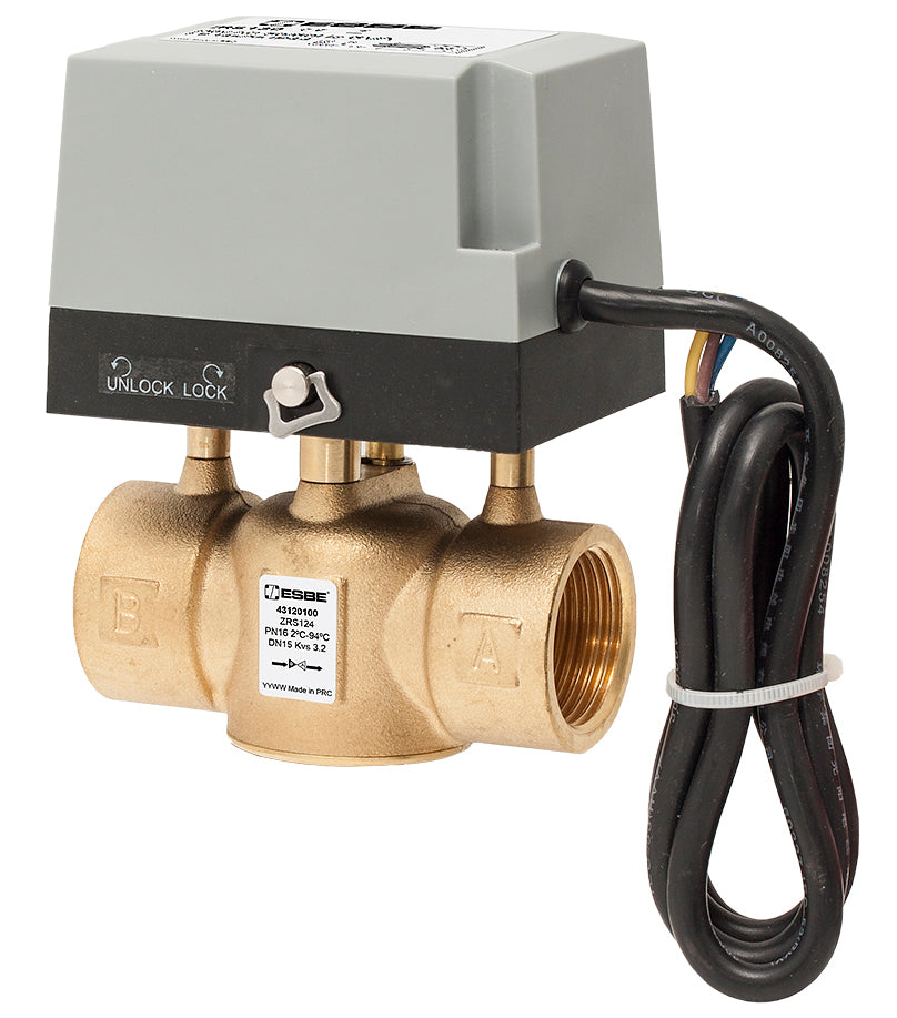 Alva 2-Wege Zonenventil 3/4" Kvs 4.6, 230VAC, mit Federrücklauf - ALZV2.3/4