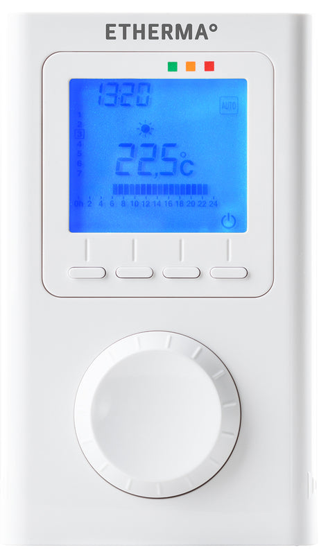 Alva Informa Elektronischer Funk- Raumthermostat mit Uhr, für AQBHINFE - AQBHINFRT