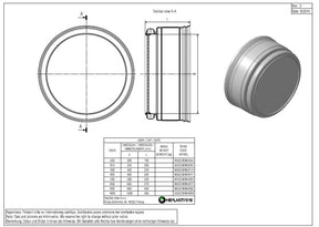 Alva G+Pipe Endkappe DN/ID 200 mit Muffe ohne Dichtung - GPEK200