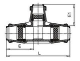 HAWLE T-piece Iso K 6531   2"x6/4" (OD 63 x 50 mm)   – 5014426