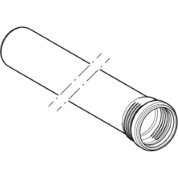 GEBERIT GE Silent-Pro pipe with socket d75x2000mm – 393.306.14.1
