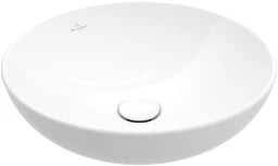 VILLEROY&BOCH V&B Loop&Friends Surface-Mounted Washbasin 4A45 380x380mm Round without Overflow White Alpin – 4A450101
