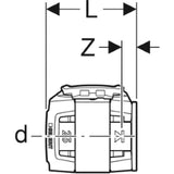 GEBERIT GE FlowFit Pipe End Plug SiBr d16mm – 620.740.00.1