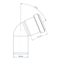 POLOPLAST PO Bogen POLO-KAL NG DN 40/67Grad   – 02113