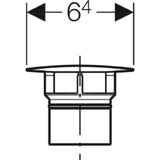 GEBERIT GE Valve Cover Clou chrome-plated 241993 – 241.993.21.1