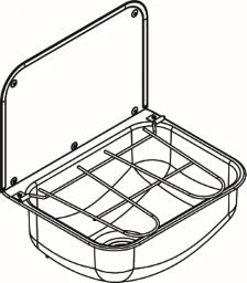 KWC AUSTRIA KWC Wall-mounted sink 436x190x339mm stainless steel, silk matt, without tap ledge, without overflow – 2000100353