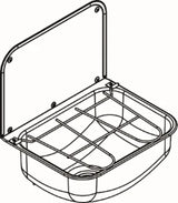 KWC AUSTRIA KWC Wall-mounted sink 436x190x339mm stainless steel, silk matt, without tap ledge, without overflow – 2000100353