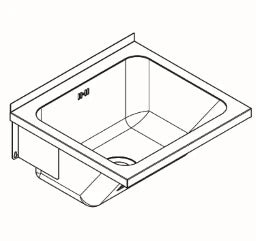 KWC AUSTRIA KWC Sirius Laundry Trough Lavinox Junior 520X490 Overflow Valve 6/4" – 2000057087