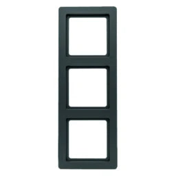 BERKER Q.1 Frame 3-gang anthracite velvet – 10136086