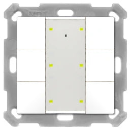 MDT Taster Plus TS 55 6-fach, Reinweiß glänz end  – BE-TA55T6.G2