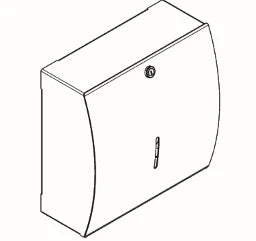 KWC AUSTRIA KWC Stratos Papierhandtuchspender 300x305x134mm, CNS, seidenmatt  – 3600008935