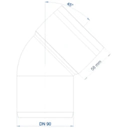 POLOPLAST PO Bend POLO-KAL 3S DN 90/45Deg – 102528
