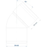POLOPLAST PO Bend POLO-KAL 3S DN 90/45Deg – 102528