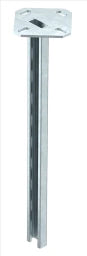 OBO Drop Rod with Welded Base Plate 41x21x300 Steel Hot-Dip Galvanized – 6342752