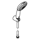 GROHE Grohe Tempesta 110 Wall holder set 2 spray patterns hose 1250mm chrome – 27 799 003