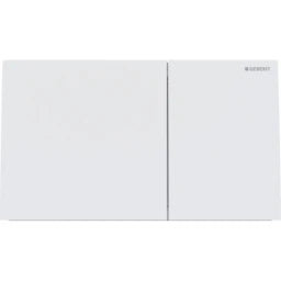 GEBERIT Ge Sigma70 Dual-Flush Actuator Plate, Stainless Steel, Matt White, Square – 115.622.JT.1
