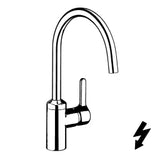 KLUDI Kludi Bingo Star New Low-Pressure Sink Mixer, DN10, Chrome – 428090578