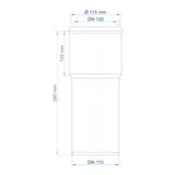 POLOPLAST PO WC connector POLO-KAL DN 110 – 02371