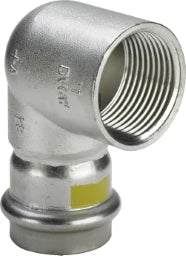 VIEGA Viega Elbow with SC Sanpress Inox G 0214.2 for Gas in 22mm x Rp3/4 Stainless Steel – 486 402