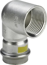 VIEGA Viega Elbow with SC Sanpress Inox G 0214.2 for Gas in 22mm x Rp3/4 Stainless Steel – 486 402