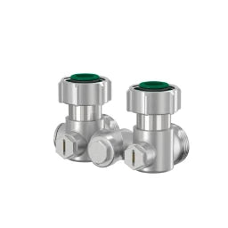 SIMPLEX Simplex Einrohrarmatur 3/4" AG Eckform vernickelt  – F10007