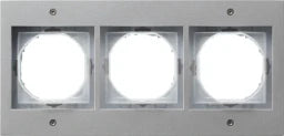 GIRA Rahmen 3fach TX44 (Unterputz IP44) alu lackiert   – 021365