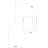 POLOPLAST PO Bend POLO-KAL 3S DN 50/87 Degrees – 102505