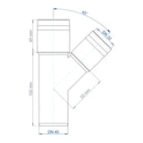POLOPLAST PO Branch POLO-KAL XS DN 40/32/45Degree – 102203