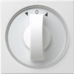 GIRA Knebel Zeitschalter + Jalousieschalter System 55 reinweiß glänzend   – 066603