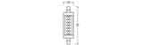 LEDVANCE LED SLIM LINE R7S 7W 827 Clear R7s  – 4058075432710