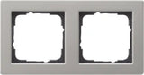 GIRA Frame 2-gang E2 Stainless Steel - 021233