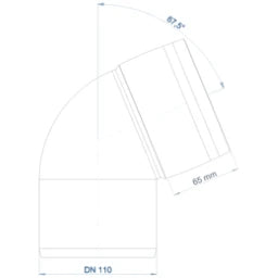 POLOPLAST PO Bogen POLO-KAL 3S DN 110/67Grad  – 102533