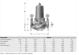 RESIDEO Resideo Pressure Reducing Valve D15S powder-coated, blue DN 65 – D15S-65A