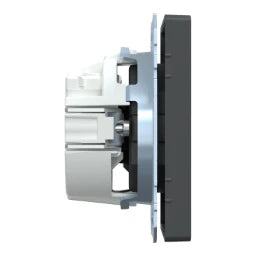 MERTEN SCHUKO-Steckdose, BRS, Steckklemmen, Ant hrazit, System Design  – MEG2300-6034