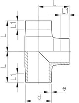 FISCHER GEORG GF Equal Tee 90° PE100 d 63 SDR11 – 753208611