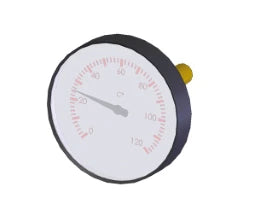 MEIBES Meibes Thermometer zentrisch, blau NG 63, 0-120 Grad C   – ME-58071.505