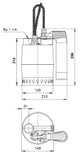 GRUNDFOS Grundfos Kellerentwässerungspumpe Uni- lift KP150-AV-1, 5m, m. Schwimmschalter   – 011H1400