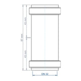 POLOPLAST PO Double Socket POLO-KAL NG DN 32 – 02300
