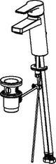 HANSA Hansa Twist XL single-lever basin mixer with full lever, with waste set, chrome – 0901 2283