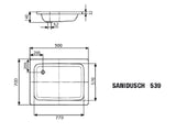 KALDEWEI Kaldewei Sanidusch Shower Tray white 70x90x14 – 447900010001