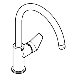 GROHE Grohe BauEdge Single-lever sink mixer Zero chrome – 31 367 001