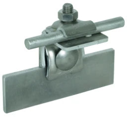 DEHN Falzklemme Al Klemmbereich 0,7-8mm gewinkelt m. Klemmbock f. Rd 6-10mm  – 365051
